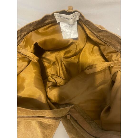 Hugo Buscati - Suede Leather Pants / size 6 / Brown - Picture 8 of 10